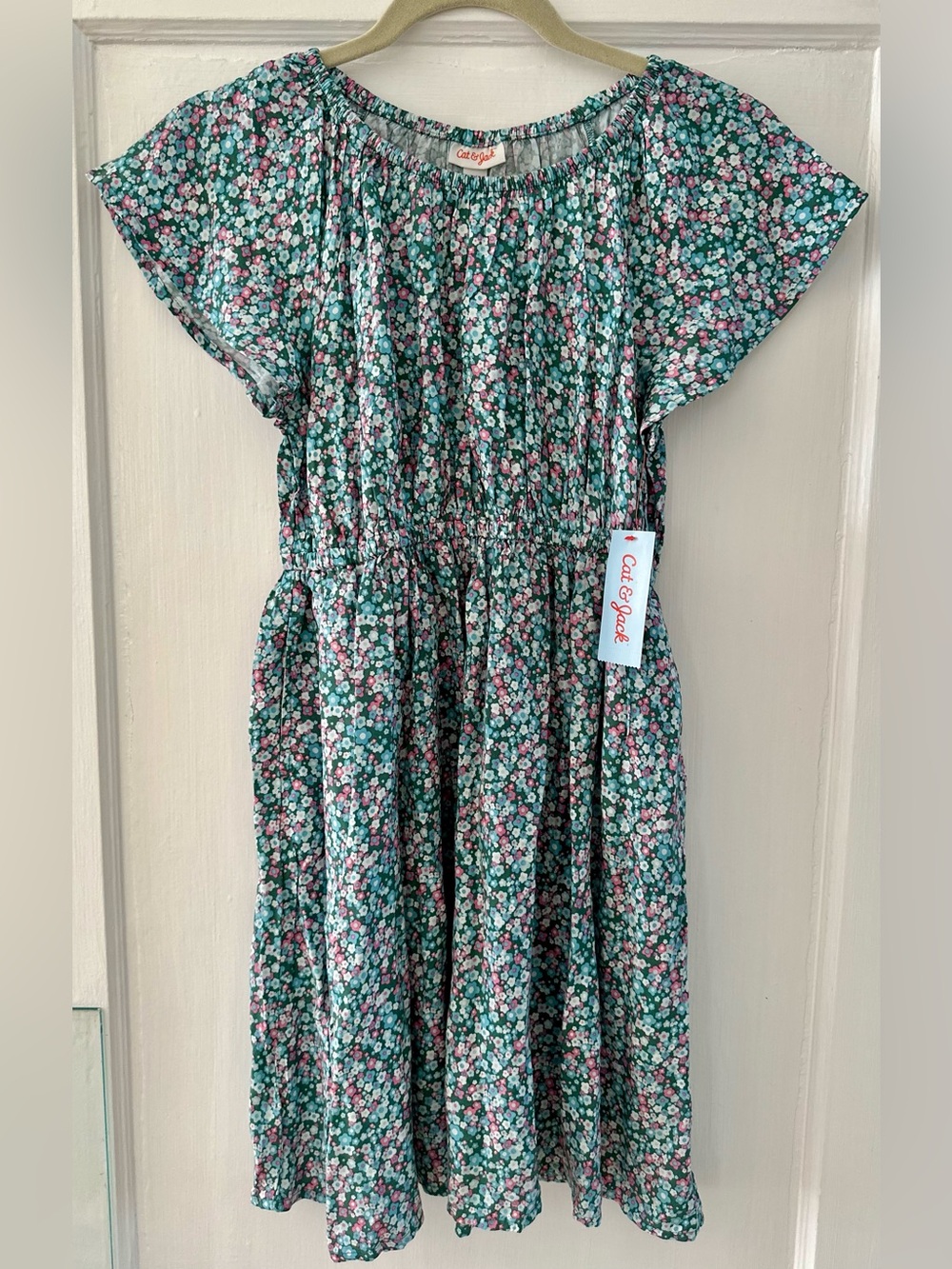 Cat & Jack Floral Short-Sleeve Dress